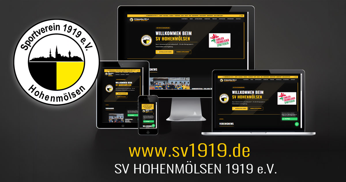 SV Hohenmölsen 1919 e.V. – neue Website mit zLiga CMS